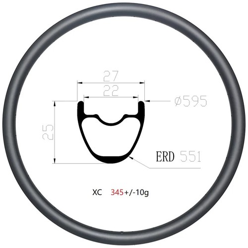 Cerchio carbonio 5 650b - in,