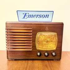 RADIO ART DECO EMERSON AA131 1937 VINTAGE D’EPOCA A VALVOLE AMERICANA RARA