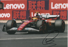 Foto firmata Lewis Hamilton Ferrari F1 Team 2025 vincitore sprint cinese COA.