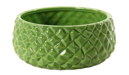 Vaso basso ceramica fiori - vaso,