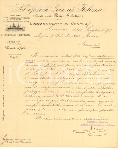 1893 genova navigazione - 1893,
