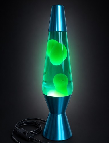 Lampada lava base tappo blu - e,