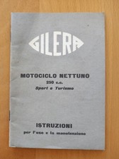 Gilera nettuno 250 - 250, libretto