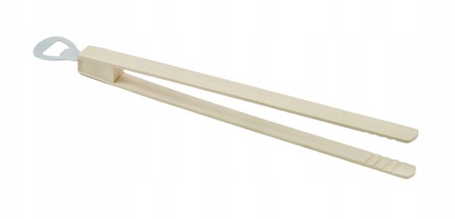 Pinza bbq legno con - pinza,