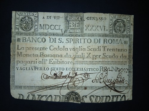 Scudi banco santo spirito - banco,