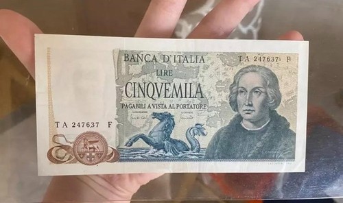 Colombo 5000 lire 1971 - colombo,