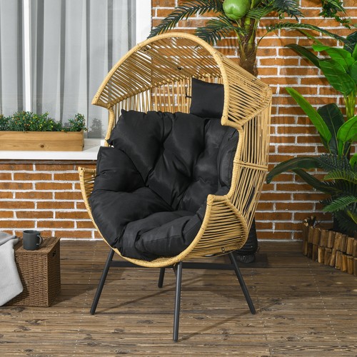 Outsunny poltrona rattan - outsunny,