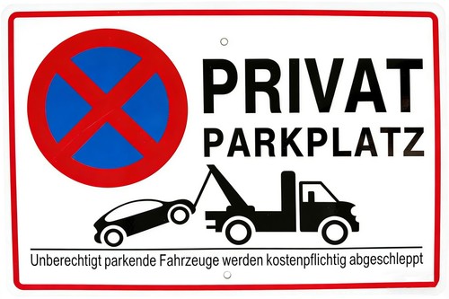 Sikweny cartello parcheggio - cartello,