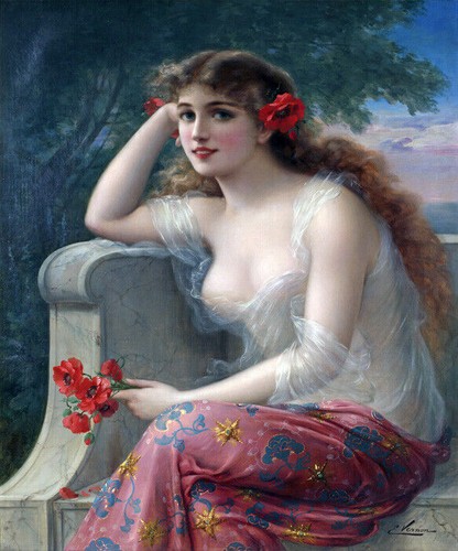 Bellissima ragazza con fiori - bellissima,