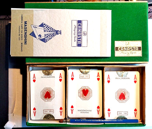 Tre mazzi carte canasta - carte,