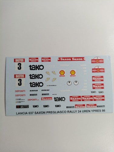 Decals lancia 037 - 1/43,
