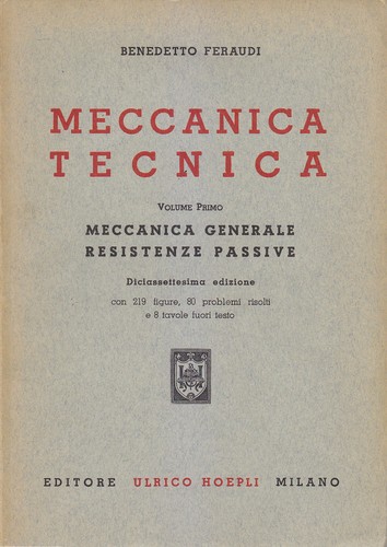 Meccanica tecnica volumi di - tecnica,