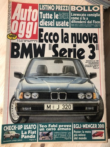 Rivista auto oggi 1987 29 - auto,
