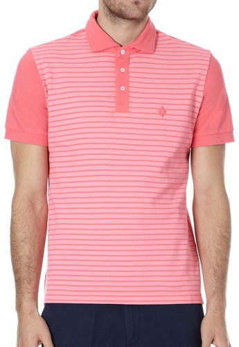 Polo ballantyne rosa righe - polo,