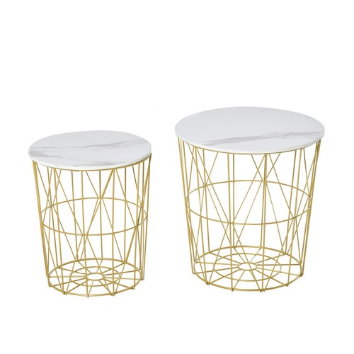 Homcom set tavolini da - set, 2