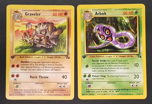 Pokémon carte set fossil - pokémon,