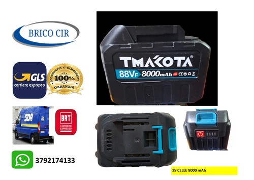 Batteria ricambio 88v - batteria,