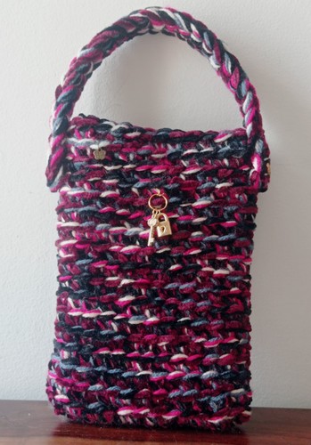 Borsa donna lana fatta a - da,