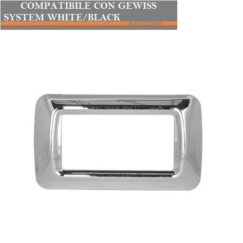 Placca cromo compatibile - placca,