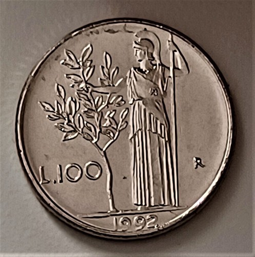 Moneta 100 lire del - moneta, "100