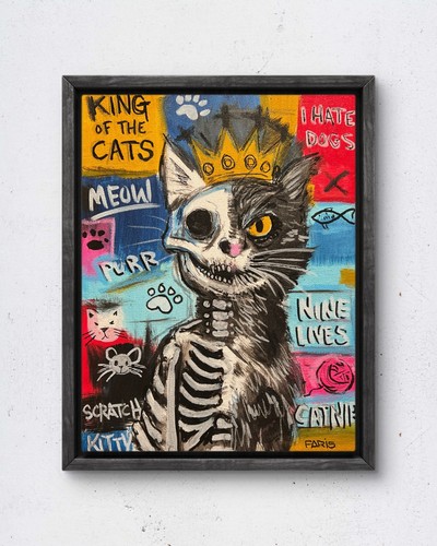 Faris art nine lives 11x14 - faris, neo