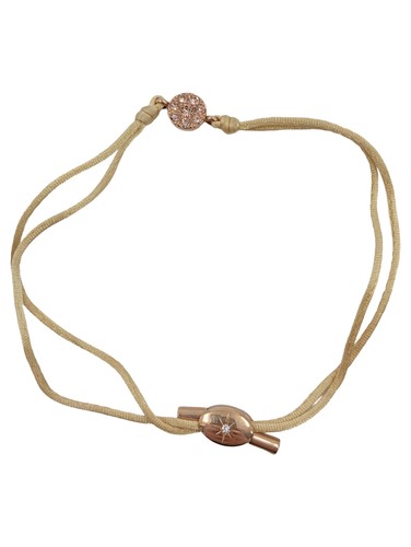 Fossil bracciale beige tessuto - bracciale,