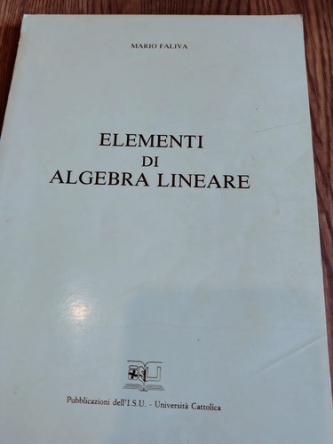 Elementi algebra lineare - lineare,