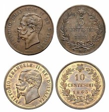 Centesimi dal 1861 al - 5-10,