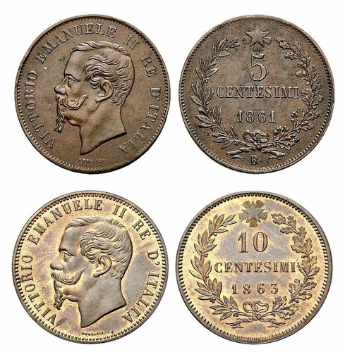 Centesimi dal 1861 al - 5-10,