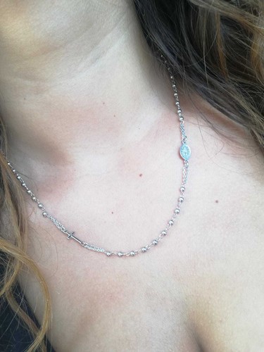 Collana rosario argento - rosario, in