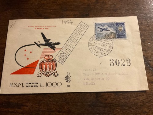 1954 san marino fdc - 1954,