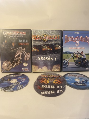 Motorcycle dvd lot 3 dvds - lot,