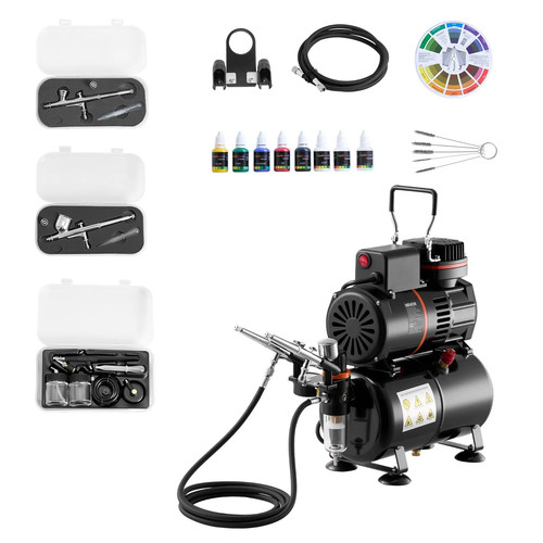 Set aerografo con compressore - con,
