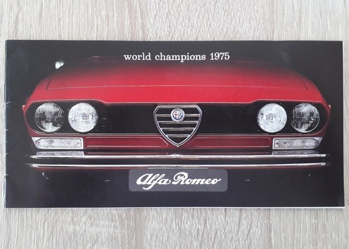 Brochure alfa romeo range - alfa, 1975