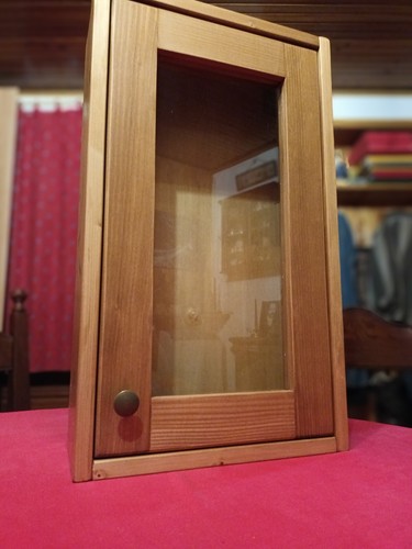 Vetrinetta legno realizzata - vetrinetta,