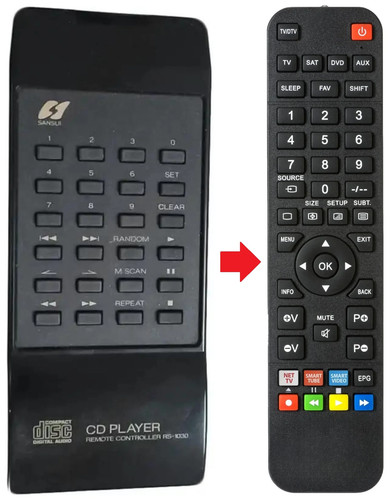 Telecomando adatto per - , sansui
