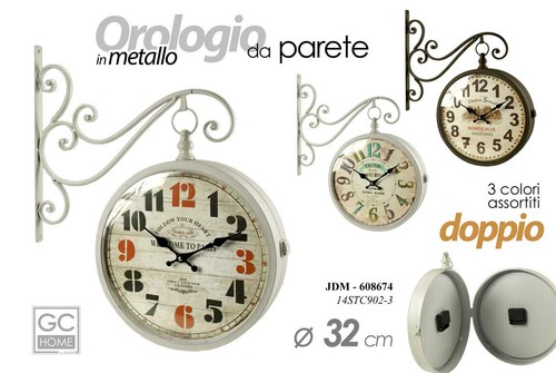 Orologio parete muro doppio - orologio,