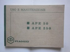 Piaggio ape 250 libretto - 50,