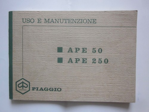 Piaggio ape 250 libretto - -,