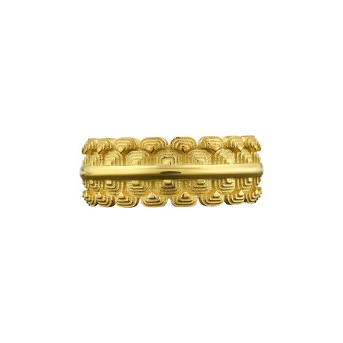 Anello fascia argento - a, in