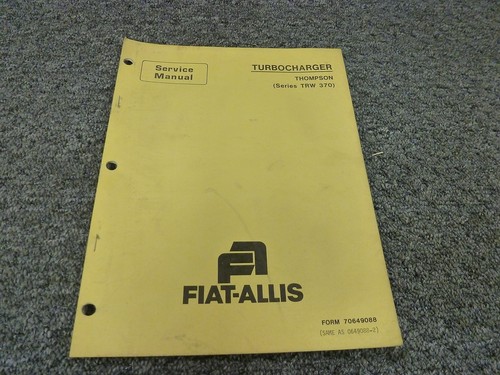 Fiat allis turbocompressore - allis,