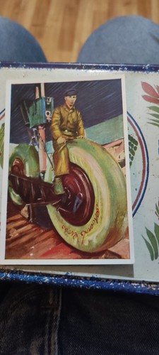 Carte image vintage 1930 vélo - carte,