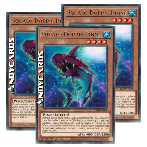 Squalo doppie pinne - 3x, •