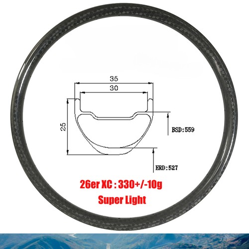 Cerchio carbonio mtb - 26,