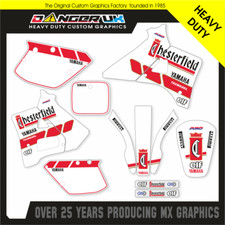 YAMAHA YZ 250 1989 CHESTERFIELD MOTOCROSS MX GRAFICA