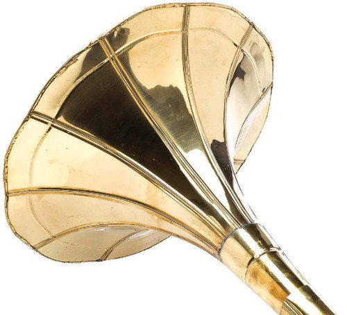 Gramophone brass horn - brass, (