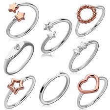 925 Sterling Argento Donna