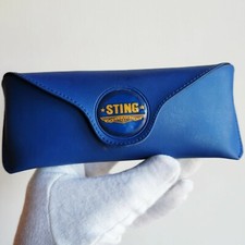 fodero occhiali da sole vista STING box case sunglasses astuccio custodia blu