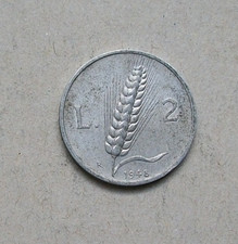 2 lire SPIGA ARATORE 1948