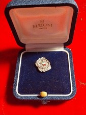 SPILLA DISTINTIVO   F. C. I.  FEDERAZIONE CICLISTICA ITALIANA  ARGENTO